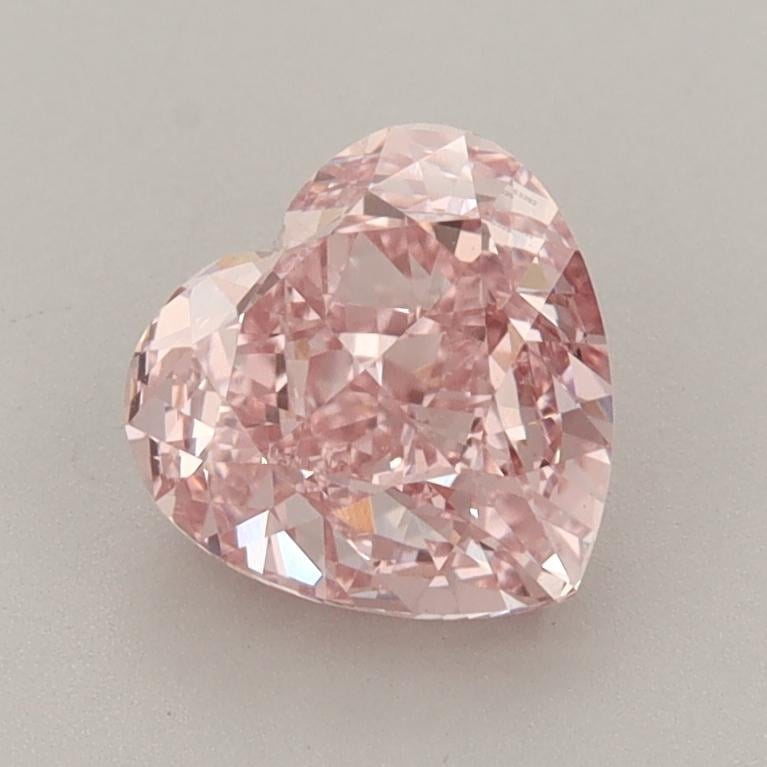 1.57 Ct. Fancy Vivid  Pink Heart Lab Grown Diamond