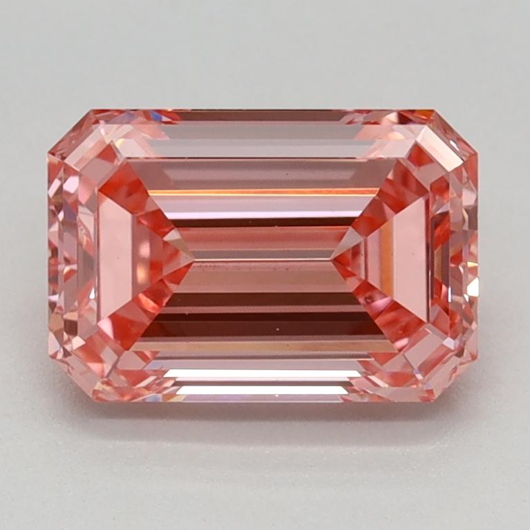 1.23 Ct. Fancy Vivid Pink Emerald Lab Grown Diamond