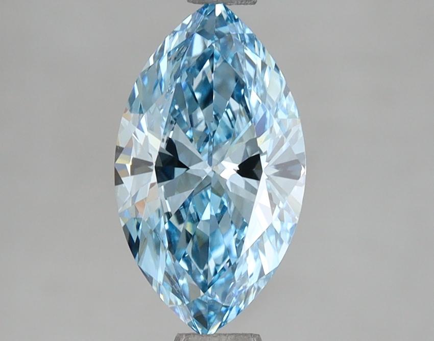 1.52 Ct. Fancy Vivid Blue Marquise Lab Grown Diamond