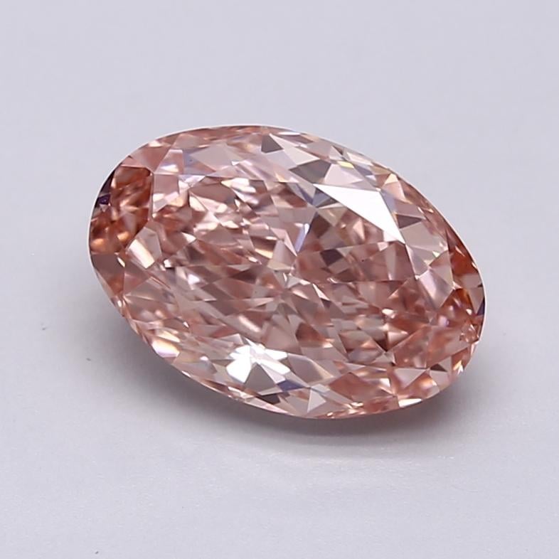 2.81 Ct. Fancy Vivid  Pink Oval Lab Grown Diamond