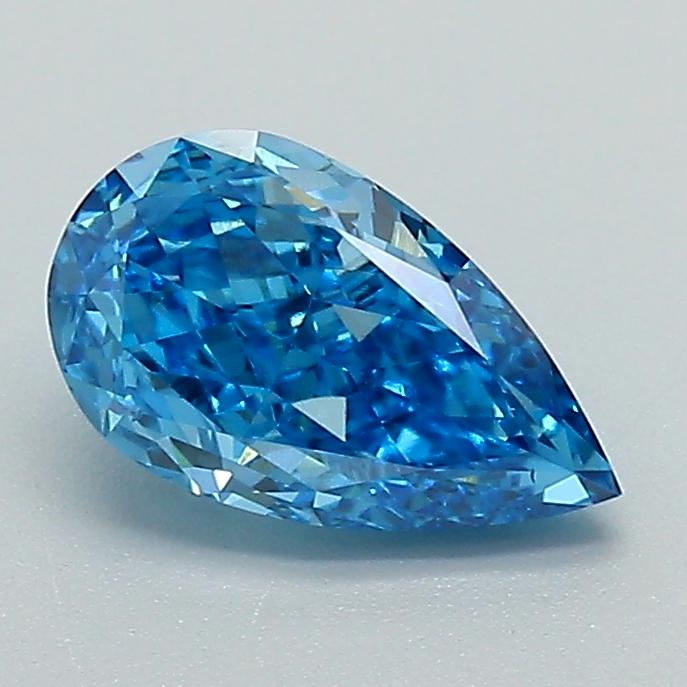 1.04 Ct. Fancy Vivid Blue Pear Lab Grown Diamond