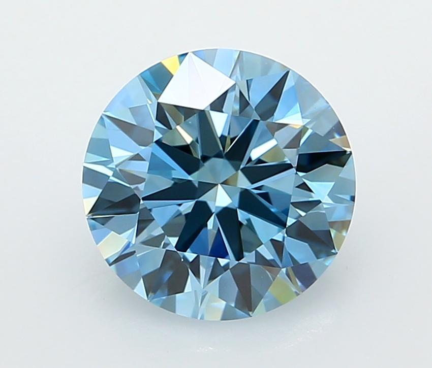 2.36 Ct. Fancy Vivid  Blue Round Lab Grown Diamond