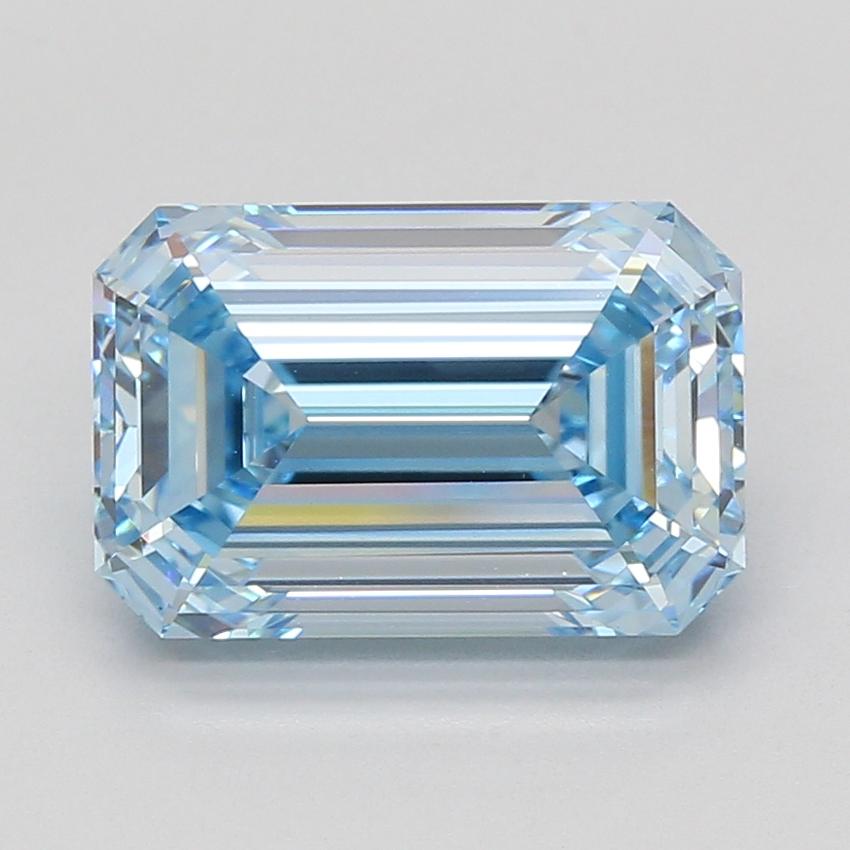 5.08 Ct. Fancy Vivid Blue Emerald Lab Grown Diamond
