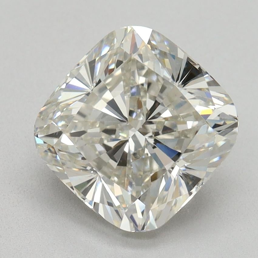 3.04 Ct. Fancy Vivid Pink Cushion Lab Grown Diamond