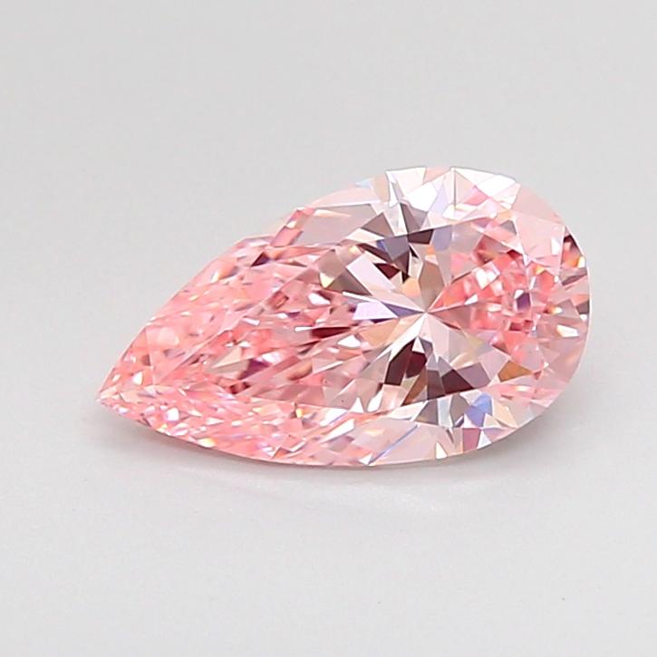 1.01 Ct. Fancy Vivid  Pink Pear Lab Grown Diamond