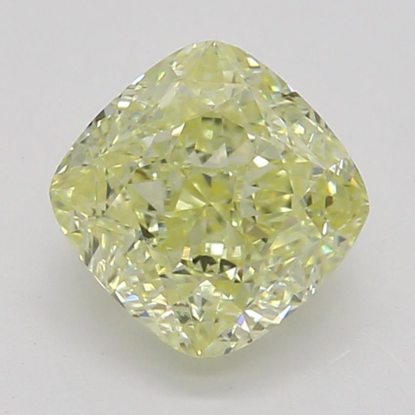 0.75 Ct. Fancy Yellow Cushion Diamond