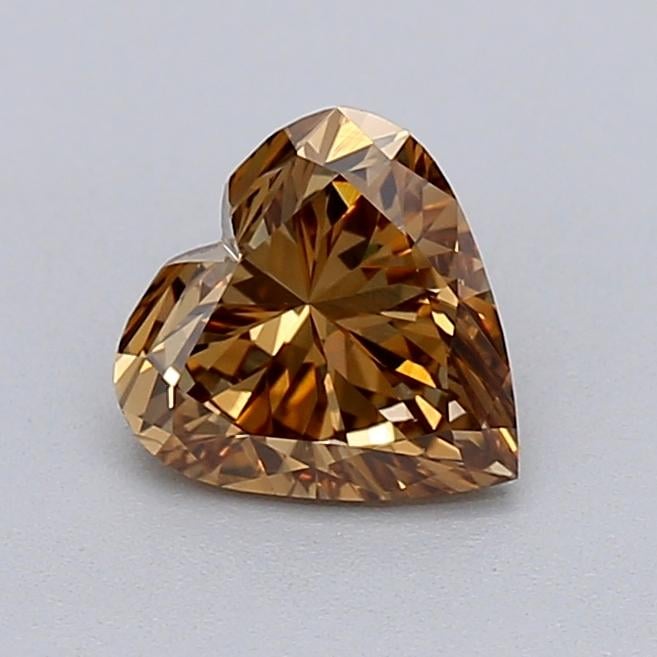 0.58 Ct. Fancy  Brown Heart Lab Grown Diamond