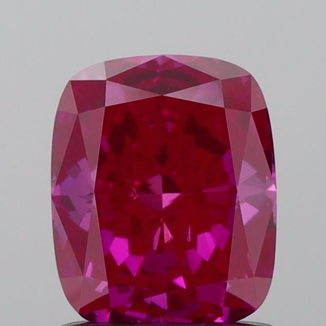 1.00 Ct. Fancy Deep Pink Cushion Lab Grown Diamond