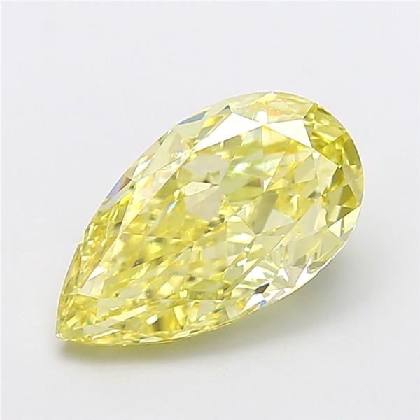 4.41 Ct. Fancy Yellow Pear Lab Grown Diamond
