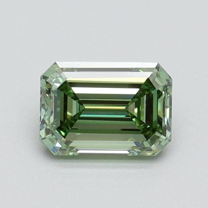 0.71 Ct. Fancy Intense Green Emerald Lab Grown Diamond