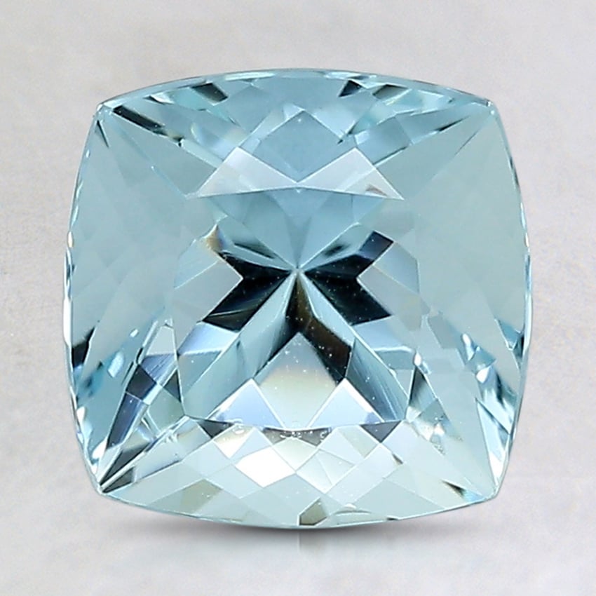 8.1mm Cushion Aquamarine