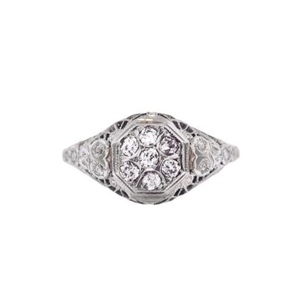Art Nouveau Diamond Vintage Ring