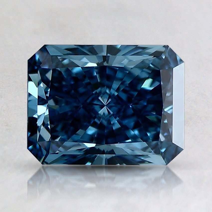 1.51 Ct. Fancy Intense Blue Radiant Lab Created Diamond