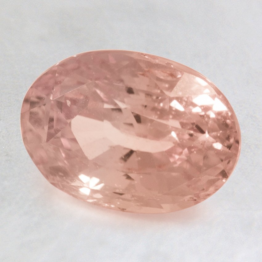 8.5x6mm Peach Oval Sapphire