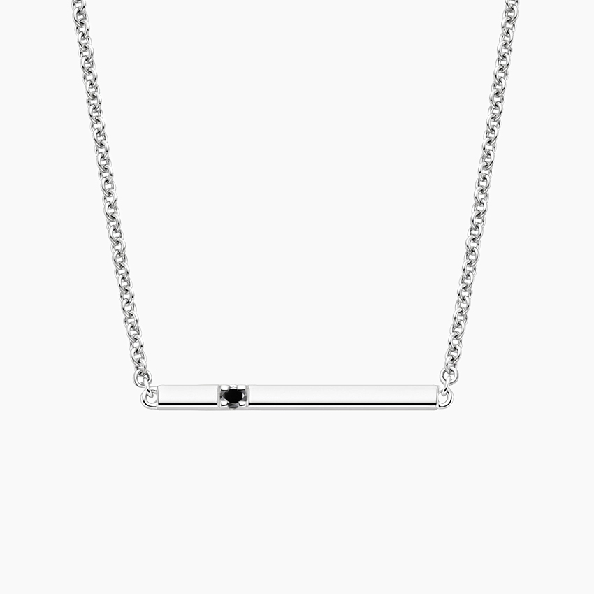 Black Diamond Bar Pendant | Brilliant Earth