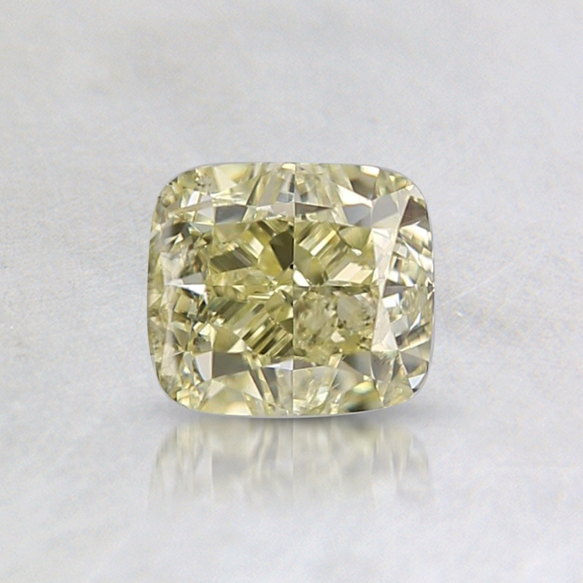 0.90 Ct. Fancy Yellow Cushion Diamond