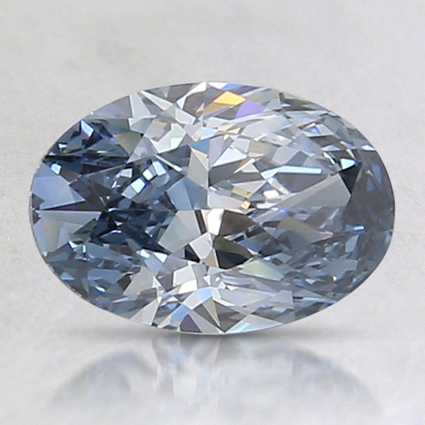 1.23 Ct. Fancy Deep Blue Oval Lab Created Diamond