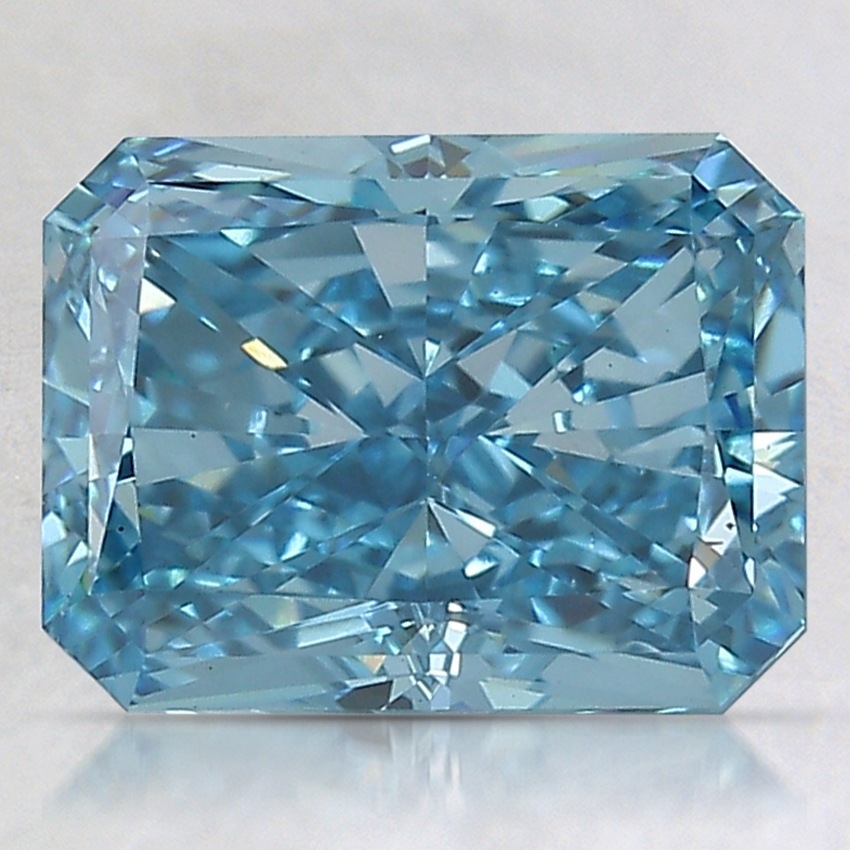 3.01 Ct. Fancy Vivid Blue Radiant Lab Created Diamond