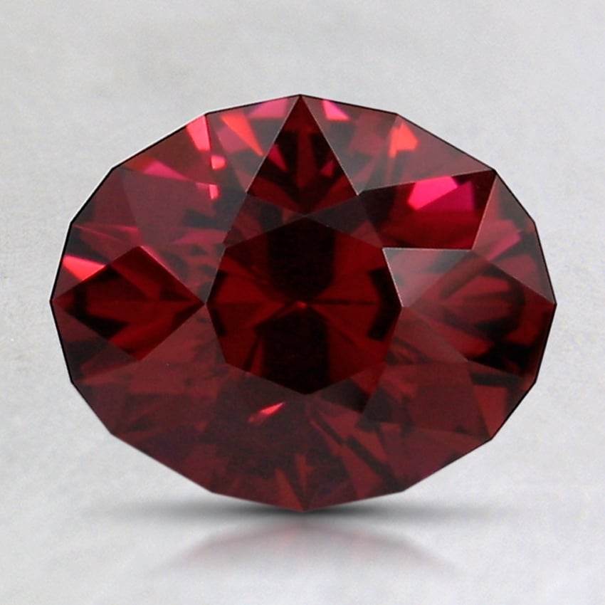 8.5x7mm Red Modified Oval Garnet