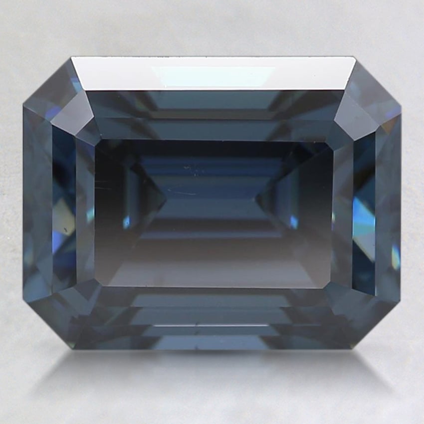 9x7mm Blue Emerald Moissanite