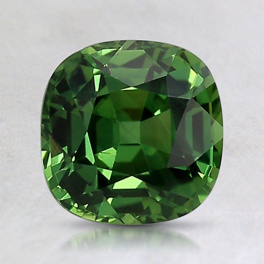 7mm Green Cushion Australian Sapphire