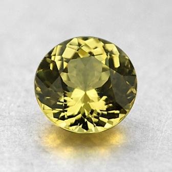 6mm Unheated Yellow Round Sapphire