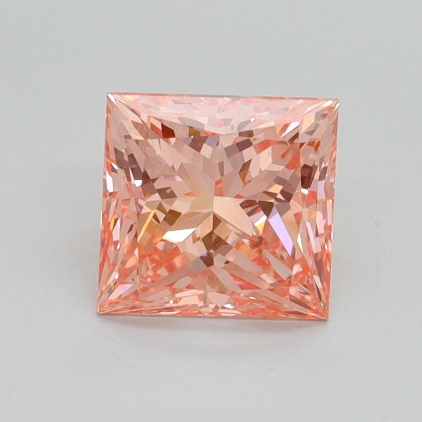 1.75 Ct. Fancy Vivid Pink Princess Lab Grown Diamond