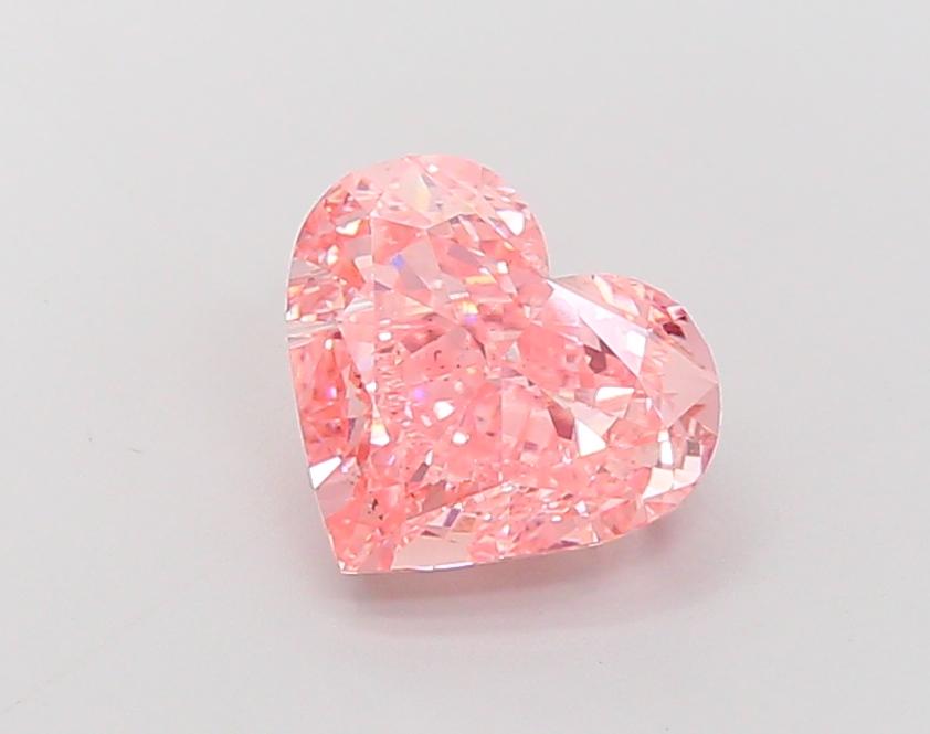 4.03 Ct. Fancy Vivid Pink Heart Lab Grown Diamond