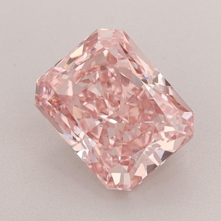 1.37 Ct. Fancy Vivid  Pink Radiant Lab Grown Diamond