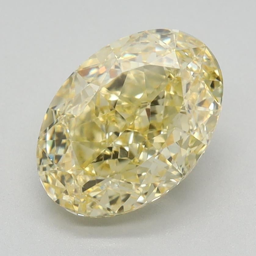 1.82 Ct. Fancy Intense Yellow Oval Lab Grown Diamond