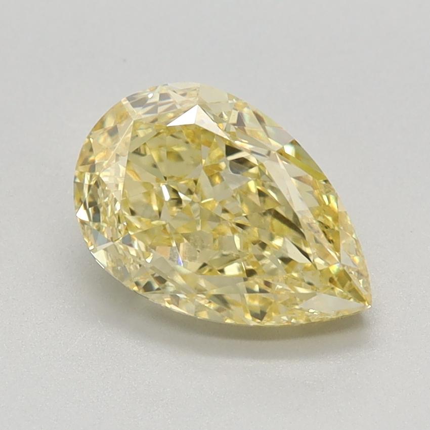 1.40 Ct. Fancy Vivid Yellow Pear Lab Grown Diamond