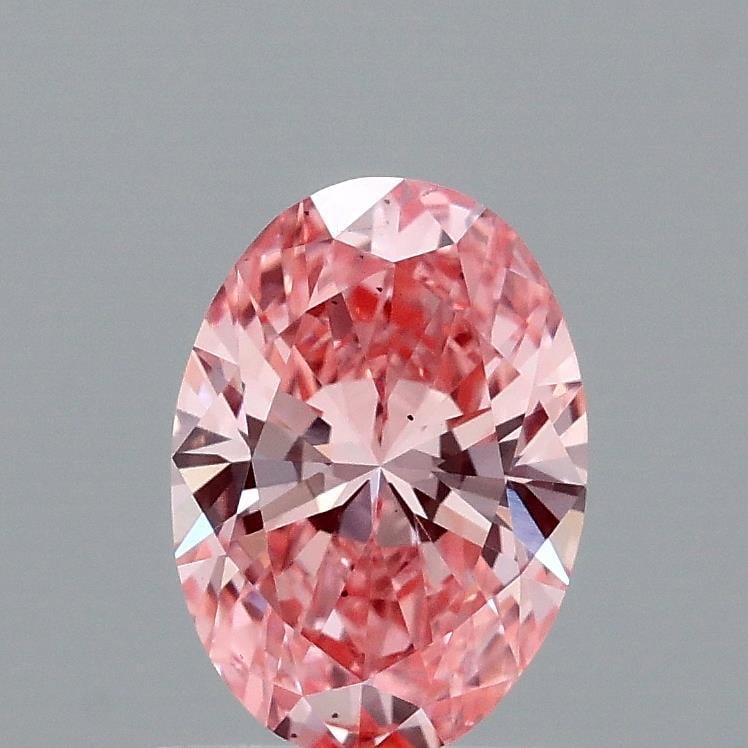 1.00 Ct. Fancy Vivid Pink Oval Lab Grown Diamond