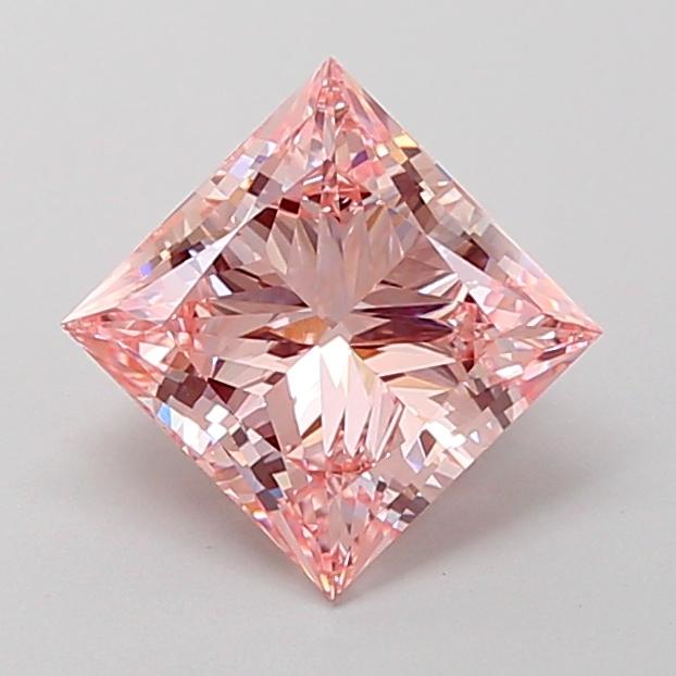 2.00 Ct. Fancy Intense Pink Princess Lab Grown Diamond