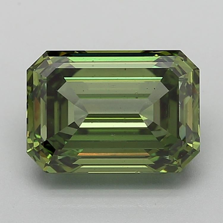 4.53 Ct. Fancy Vivid  Green Emerald Lab Grown Diamond