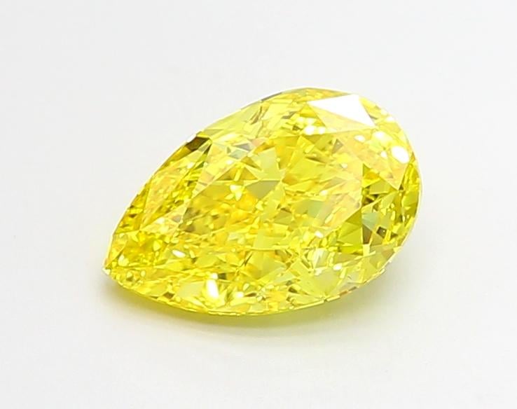 2.01 Ct. Fancy Vivid  Yellow Pear Lab Grown Diamond