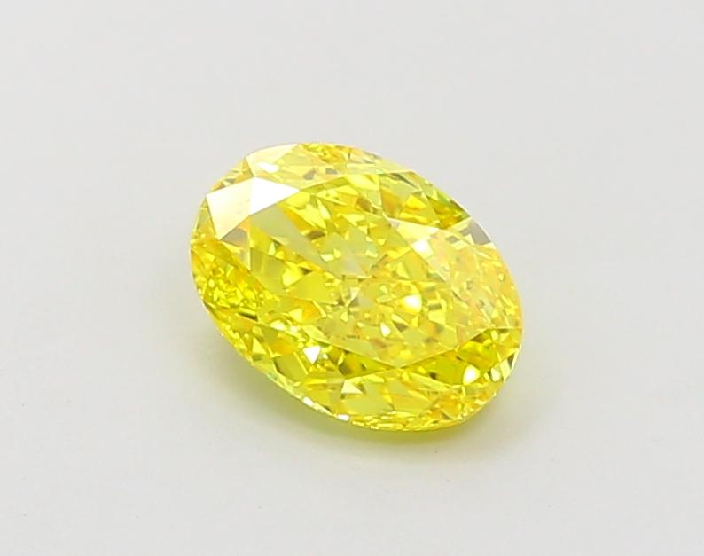 1.01 Ct. Fancy Vivid  Yellow Oval Lab Grown Diamond