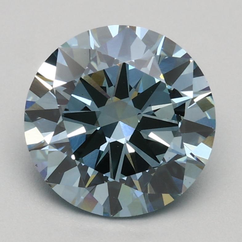 1.50 Ct. Fancy Intense Blue Round Lab Grown Diamond