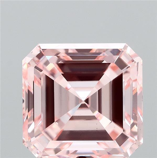 3.37 Ct. Fancy Intense Pink Asscher Lab Grown Diamond