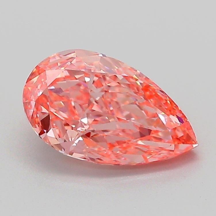 1.21 Ct. Fancy Vivid Pink Pear Lab Grown Diamond