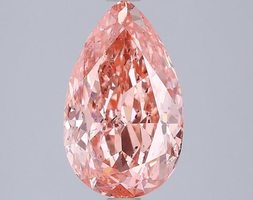 3.01 Ct. Fancy Vivid Pink Pear Lab Grown Diamond