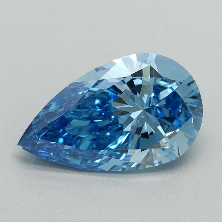 1.50 Ct. Fancy Vivid Blue Pear Lab Grown Diamond