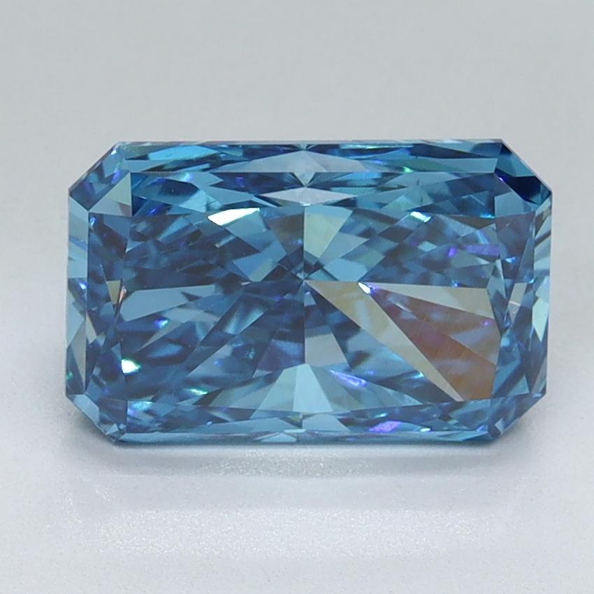2.31 Ct. Fancy Vivid Blue Radiant Lab Grown Diamond