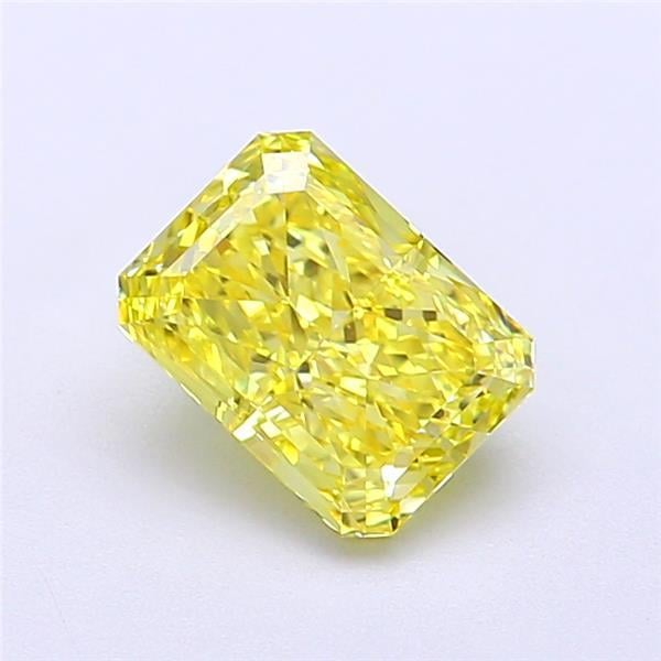 1.26 Ct. Fancy Vivid  Yellow Radiant Lab Grown Diamond