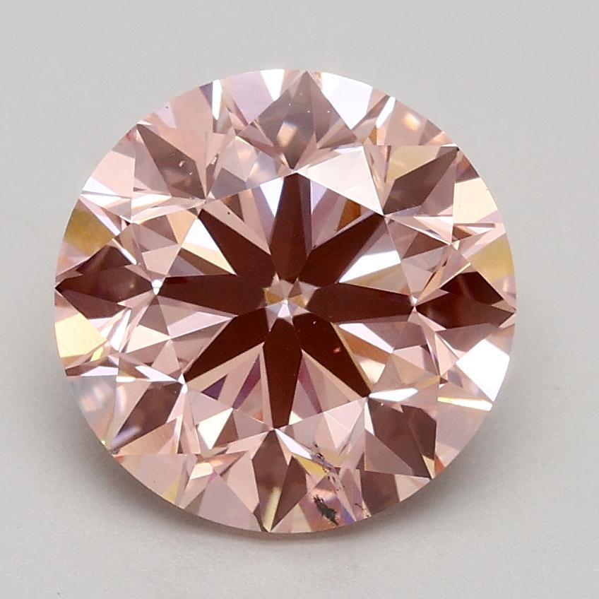 2.00 Ct. Fancy Intense Pink Round Lab Grown Diamond