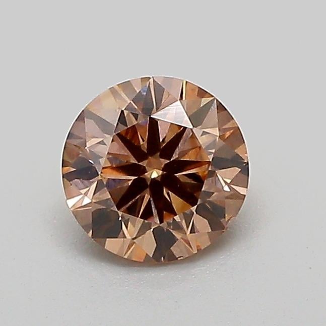 0.55 Ct. Fancy Light  Brown Round Lab Grown Diamond