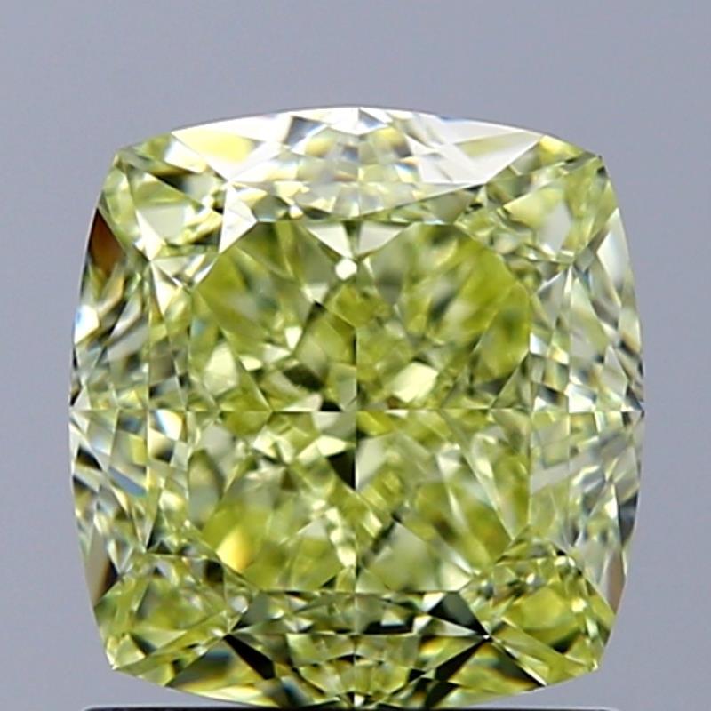 1.65 Ct. Light Yellow Cushion Diamond