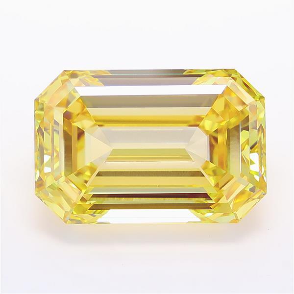15.28 Ct. Fancy Intense Yellow Emerald Lab Grown Diamond