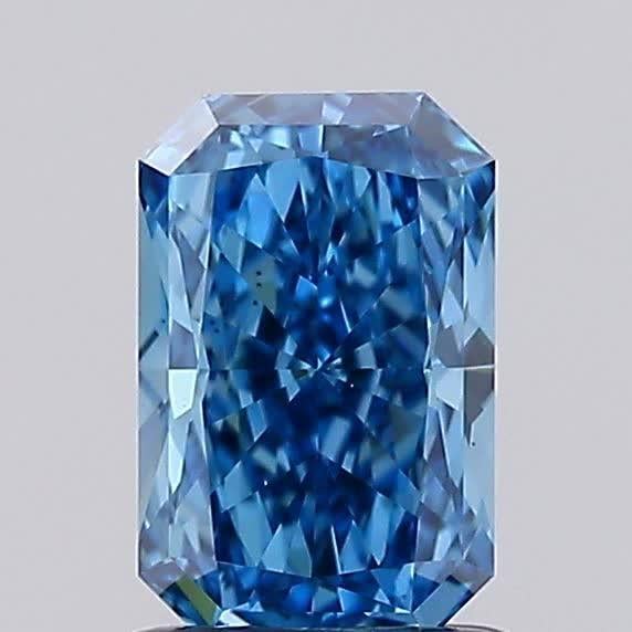 1.10 Ct. Fancy Vivid Blue Radiant Lab Grown Diamond