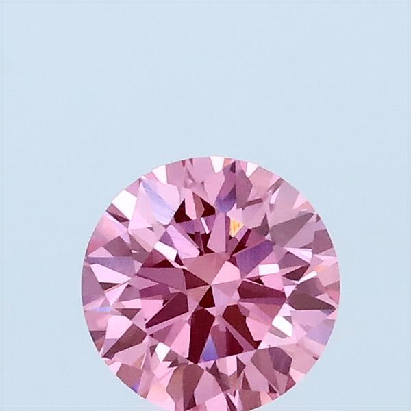 0.59 Ct. Fancy Vivid Pink Round Lab Grown Diamond