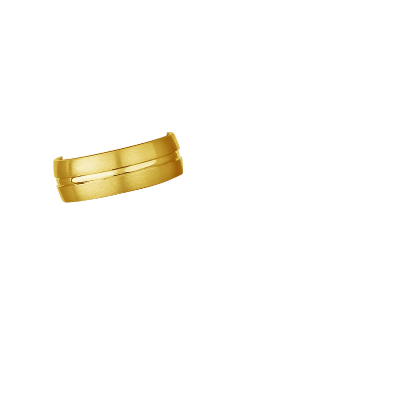 Maverick Wedding Ring in 18K Yellow Gold